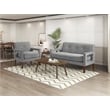 Lexicon Belfort Chenille Love Seat in Gray