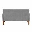 Lexicon Belfort Chenille Love Seat in Gray