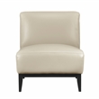 Lexicon Houghton Leather Accent Chair in Beige