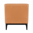 Lexicon Houghton Leather Accent Chair in Orange