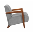 Lexicon Odessa Chenille Accent Chair in Gray