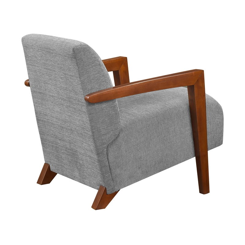 Lexicon Odessa Chenille Accent Chair in Gray