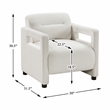 Lexicon Orson Boucle Accent Chair in Beige