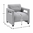 Lexicon Orson Boucle Accent Chair in Gray