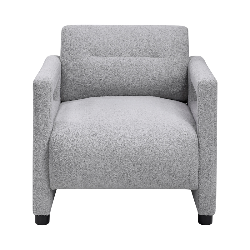 Lexicon Orson Boucle Accent Chair in Gray