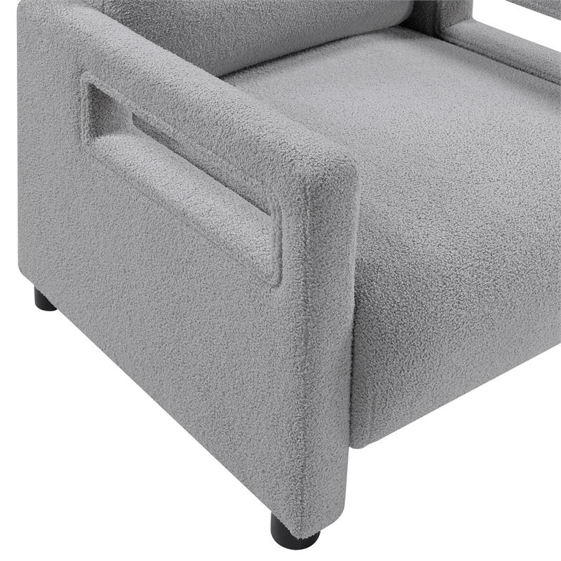 Lexicon Orson Boucle Accent Chair in Gray