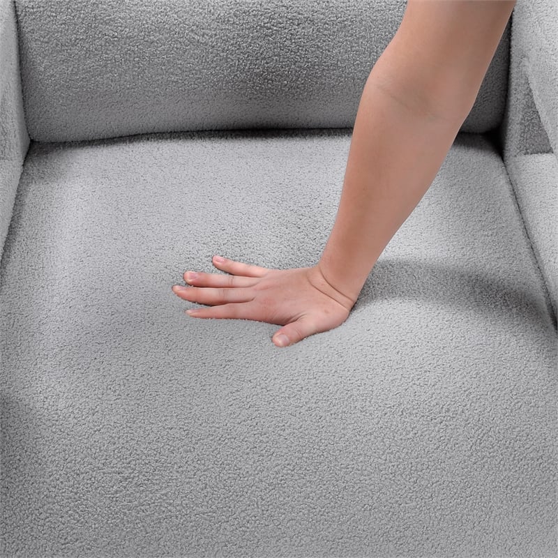 Lexicon Orson Boucle Accent Chair in Gray