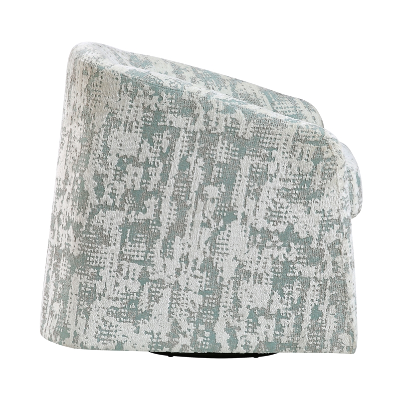 Lexicon Dalton Jacquard Swivel Chair in Green