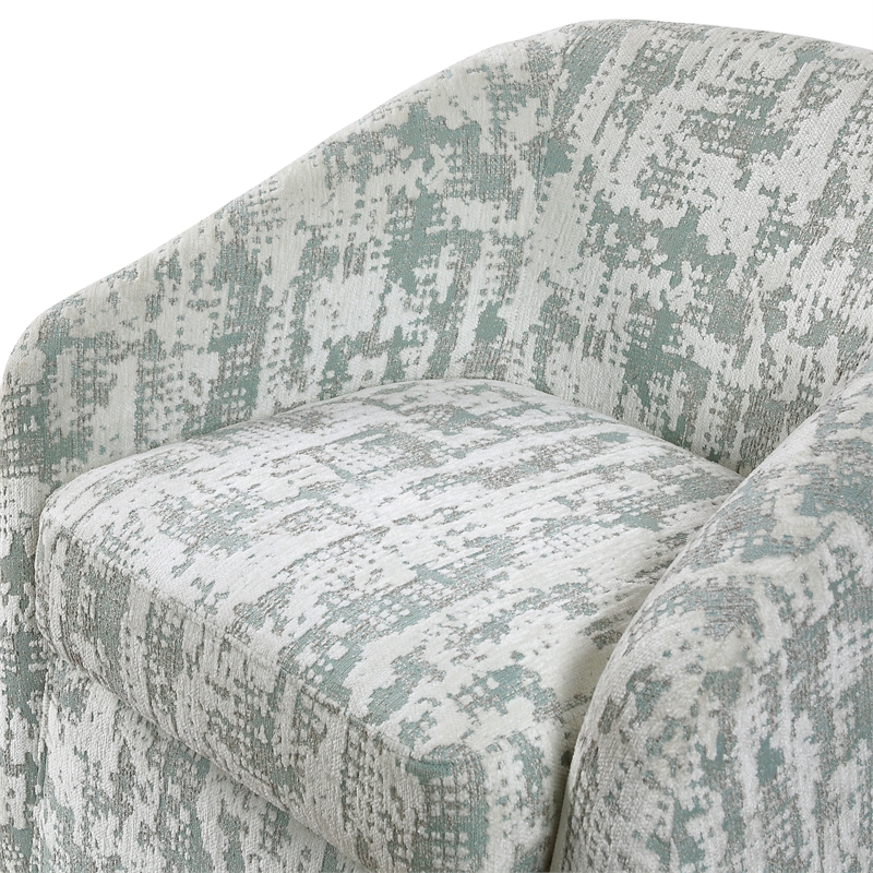 Lexicon Dalton Jacquard Swivel Chair in Green