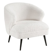 Lexicon Woodway Boucle Accent Chair in Beige