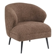 Lexicon Woodway Boucle Accent Chair in Brown