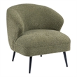 Lexicon Woodway Boucle Accent Chair in Green