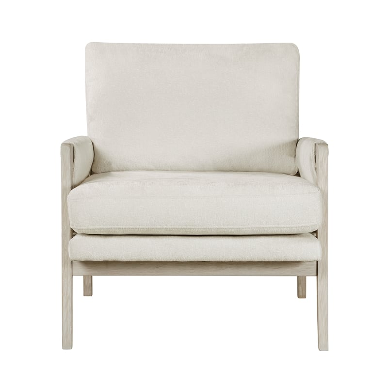 Lexicon Umar Chenille Accent Chair in Cream