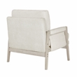 Lexicon Umar Chenille Accent Chair in Cream