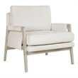 Lexicon Umar Chenille Accent Chair in Cream