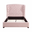 Lexicon Cameo Chenille Full Upholstery Bed in Pink