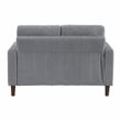Lexicon Crandall Corduroy Fabric Upholstered Sofa in Gray