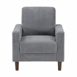 Lexicon Crandall Corduroy Fabric Upholstered Sofa in Gray