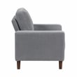 Lexicon Crandall Corduroy Fabric Upholstered Sofa in Gray