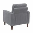 Lexicon Crandall Corduroy Fabric Upholstered Sofa in Gray