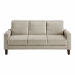 Lexicon Crandall Corduroy Fabric Upholstered Love Seat in Taupe