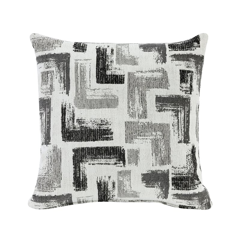 Lexicon Isabel Chenille Fabric Upholstered Sofa in Dark Gray