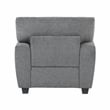Lexicon Isabel Chenille Fabric Upholstered Sofa in Dark Gray