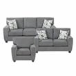 Lexicon Isabel Chenille Fabric Upholstered Sofa in Dark Gray
