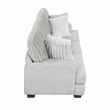 Lexicon Santiago Microfiber Upholstered Love Seat in Light Gray