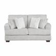 Lexicon Santiago Microfiber Upholstered Love Seat in Light Gray