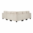 Lexicon Walterboro Corduroy 5-Piece Sectional with Storage in Beige