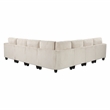 Lexicon Walterboro Corduroy 7-Piece Sectional with Storage in Beige