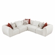Lexicon Franz Chenille 5-Piece Modular Sectional in Beige