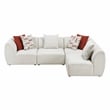 Lexicon Franz Chenille 4-Piece Modular Sectional in Beige