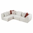 Lexicon Franz Chenille 4-Piece Modular Sectional in Beige