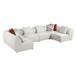 Lexicon Franz Chenille 6-Piece Modular Sectional in Beige