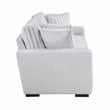 Lexicon Athena Textured Fabric Upholstered Love Seat in Gray