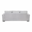 Lexicon Athena Textured Fabric Upholstered Sofa in Gray