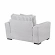 Lexicon Athena Textured Fabric Upholstered Sofa in Gray