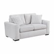 Lexicon Athena Textured Fabric Upholstered Sofa in Gray