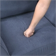 Lexicon Aliana Textured Fabric Upholstered Sofa in Blue