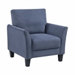 Lexicon Aliana Textured Fabric Upholstered Sofa in Blue