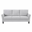 Lexicon Aliana Textured Fabric Upholstered Sofa in Gray