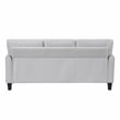 Lexicon Aliana Textured Fabric Upholstered Sofa in Gray