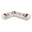 Lexicon Franz Chenille 6-Piece Modular Sectional in Beige
