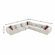 Lexicon Franz Chenille 7-Piece Modular Sectional in Beige