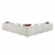 Lexicon Franz Chenille 7-Piece Modular Sectional in Beige