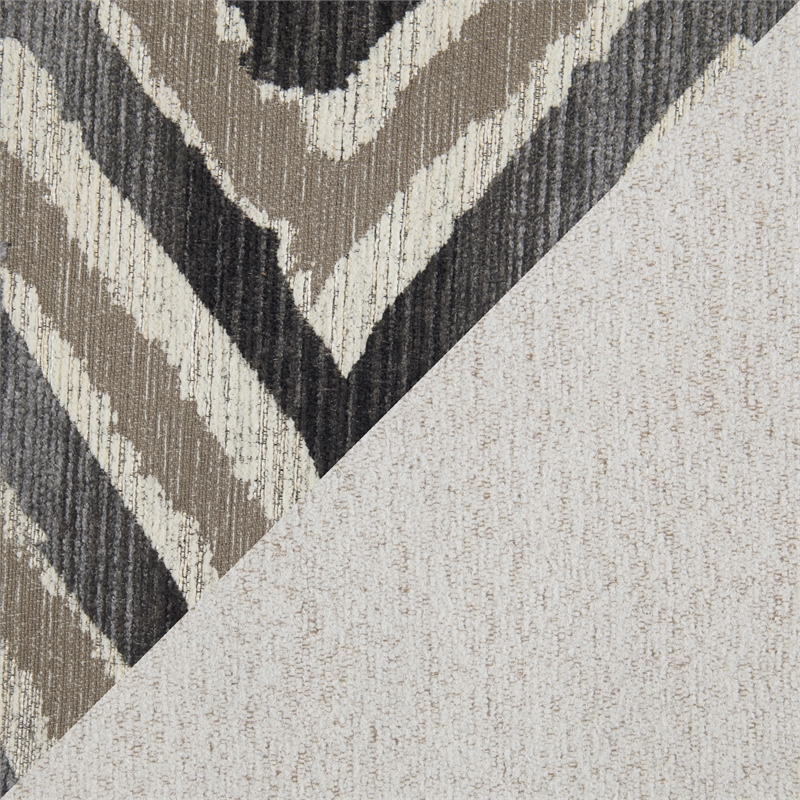 Lexicon Myrtle Chenille 3-Piece Sectional with Pull-out Bed in Beige