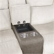 Lexicon Harriette Chenille Double Reclining Love Seat in Beige