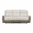 Lexicon Harriette Chenille Double Reclining Love Seat in Beige